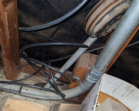 conduit pulled loose from electrical box|electrical conduit gap repair.